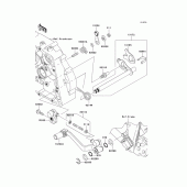 Схема узла: Переключатель передач для Kawasaki KLX140 KLX140