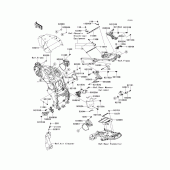 Схема узла: Frame fittings(1/2) для Kawasaki ZX1400 Ninja ZX-14R