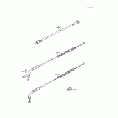 Схема вузла: Троси для Kawasaki VN1500 Vulcan 88