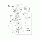 Схема вузла: Карбюратор(1/3) для Kawasaki KX125