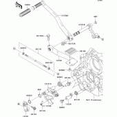 Схема вузла: Перемикач передач для Kawasaki VN1600 VN1600 Classic