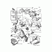 Схема вузла: Електроустаткування для Kawasaki ZR1000 Z1000 ABS