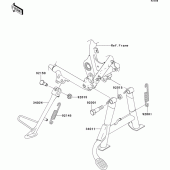 Схема вузла: Stand(s) для Kawasaki EJ650 W650