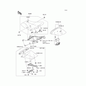 Схема узла: Сиденье (1/2) для Kawasaki ZX1000 Ninja ZX-10R