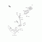Схема вузла: Лапка гальма для Kawasaki VN1700 VN1700 Voyager ABS