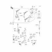 Схема вузла: Ignition switch/locks/reflectors для Kawasaki ZX600 Ninja ZX-6