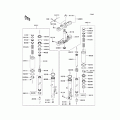 Схема узла: Вилка передней оси для Kawasaki VN1700 Vulcan 1700 Voyager Custom ABS