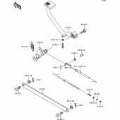 Схема узла: Лапка тормоза для Kawasaki EN500 Vulcan 500 LTD