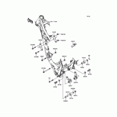 Схема вузла: Кріплення для Kawasaki KX100