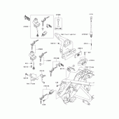 Схема узла: Замок зажигания для Kawasaki EJ800 W800