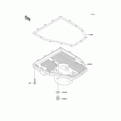 Схема узла: Маслосборник для Kawasaki ZX600 Ninja ZX-6