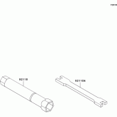 Схема вузла: Owner`s tools для Kawasaki KX250/ KX252 KX250F