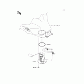 Схема вузла: Паливний насос для Kawasaki EX250 Ninja 250
