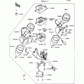 Схема вузла: Meter(1/2) для Kawasaki VN750 VN750 Twin
