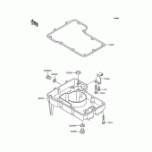 Схема вузла: Oil pan для Kawasaki ZX400 ZZR400