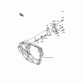 Схема вузла: Водяний насос Kawasaki KX450 KX450F