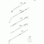 Схема вузла: Троси для Kawasaki EX500 EX500