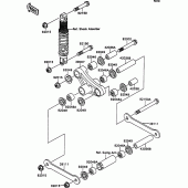 Схема узла: Подвеска для Kawasaki ZX750 ZXR750