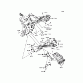 Схема узла: Заднее крыло для Kawasaki EX300 Ninja 300