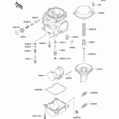 Схема вузла: Карбюратор parts(1/2) для Kawasaki EL250 Eliminator 250