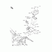 Схема вузла: Battery case для Kawasaki VN1700 Vulcan 1700 Nomad
