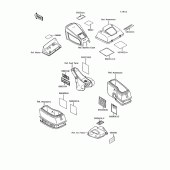 Схема узла: Информационные наклейки для Kawasaki ZG1200 Voyager XII