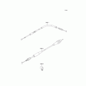 Схема вузла: Троси для Kawasaki KX250/ KX252 KX250