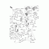 Схема вузла: Радіатор (1/2) для Kawasaki KLX250 KLX250R
