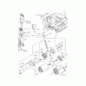Схема узла: Стартер для Kawasaki ZR1200 ZRX1200 DAEG
