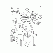 Схема вузла: Електроустаткування для Kawasaki KL250 KL250 Super Sherpa