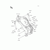 Схема вузла: Кріплення для Kawasaki ZR1000 Z1000
