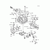 Схема вузла: Головка циліндра (BN125-A4‾A6) для Kawasaki BN125 Eliminator