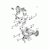 Схема вузла: Кріплення для Kawasaki KLE650 Versys 650 ABS