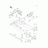 Схема вузла: Задній важіль (маятник) для Kawasaki ZX600 ZZ-R600