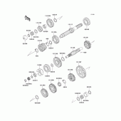 Схема узла: Трансмиссия для Kawasaki ZG1000 1000GTR