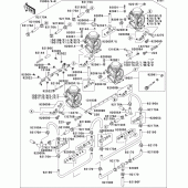 Схема узла: Карбюратор(1/5) для Kawasaki ZX1100 ZZ-R1100