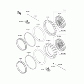 Схема вузла: Колеса (Шини) для Kawasaki KX500