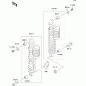Схема вузла: Підвіска/амортизатор для Kawasaki ZR750 Zephyr