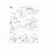 Схема узла: Руль & Пульт управления рулевой для Kawasaki ZX900 Ninja ZX-9R