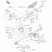Схема узла: Поворотники для Kawasaki VN900 VN900 Classic