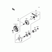 Схема вузла: Колінвал для Kawasaki KLX110 KLX110L