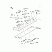 Схема вузла: Клапанна кришка Kawasaki ZR750 Z750S