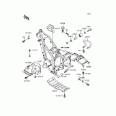 Схема вузла: Кріплення для Kawasaki KLX250 D-Tracker