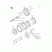 Схема вузла: Зчеплення для Kawasaki BJ250 250TR