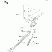 Схема вузла: Stand(s) для Kawasaki ZR750 Z750 ABS
