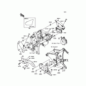 Схема вузла: Side Covers/Chain Cover для Kawasaki VN900 Vulcan 900 Classic