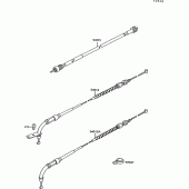 Схема вузла: Троси для Kawasaki VN1500 VN-15