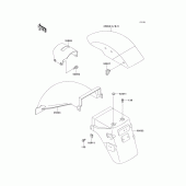 Схема вузла: Крило для Kawasaki EX500 GPZ500