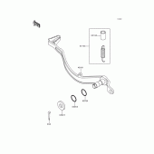 Схема вузла: Лапка гальма для Kawasaki KLX300R