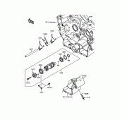 Схема вузла: Gear Change Drum/Shift Fork(s) для Kawasaki VN900 Vulcan 900 Classic
